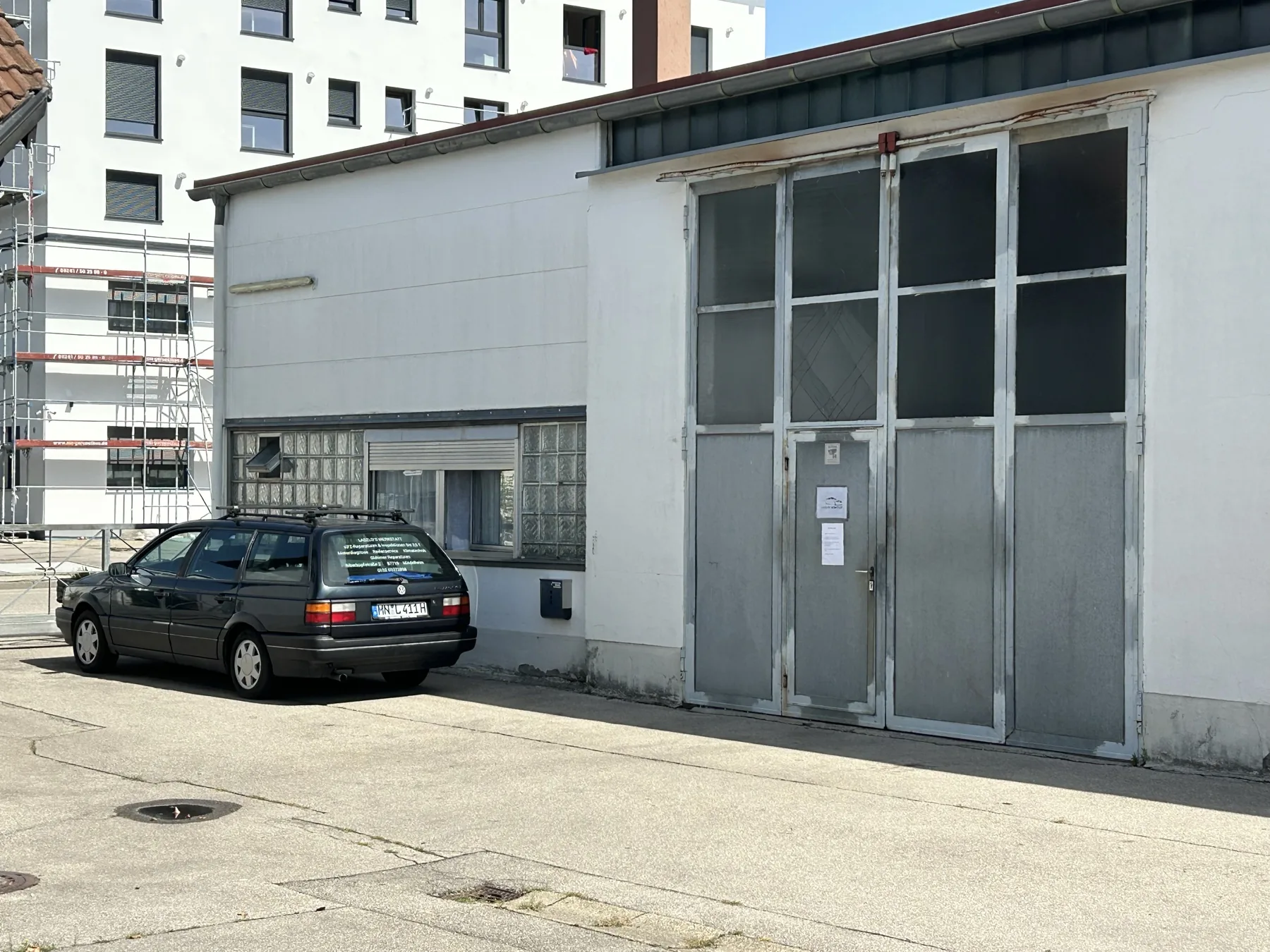 Werkstatteingang